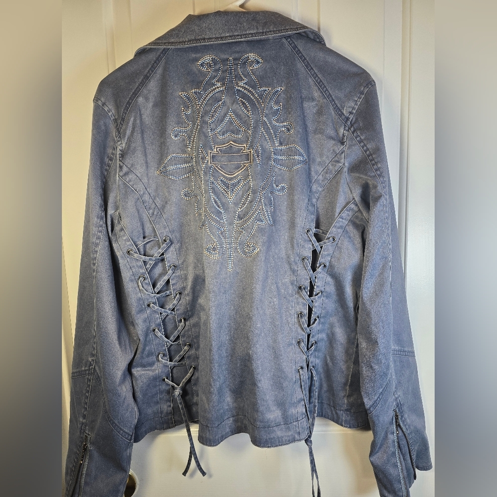 Harley-Davidson Blue Denim Jacket - Picture 12 of 16